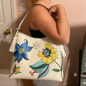 Tory Burch Appliqué Hobo Bag